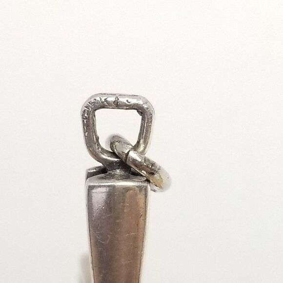 Vintage Sterling Silver Cross Pendant Signed S. Kirk And Son, Modernist Style - Picture 4 of 7